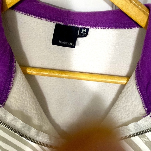 HURLEY ZIP UP HOODIE SWEATSHIRT SIZE MEDIUM - Picture 7 of 8